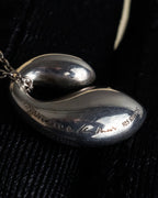 "Tiffany&Co" Elsa Peretti double teardrop motif pendant