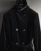 -SPECIAL- "JIL SANDER"
90’s-00’s Architectural cotton velvet belted coat