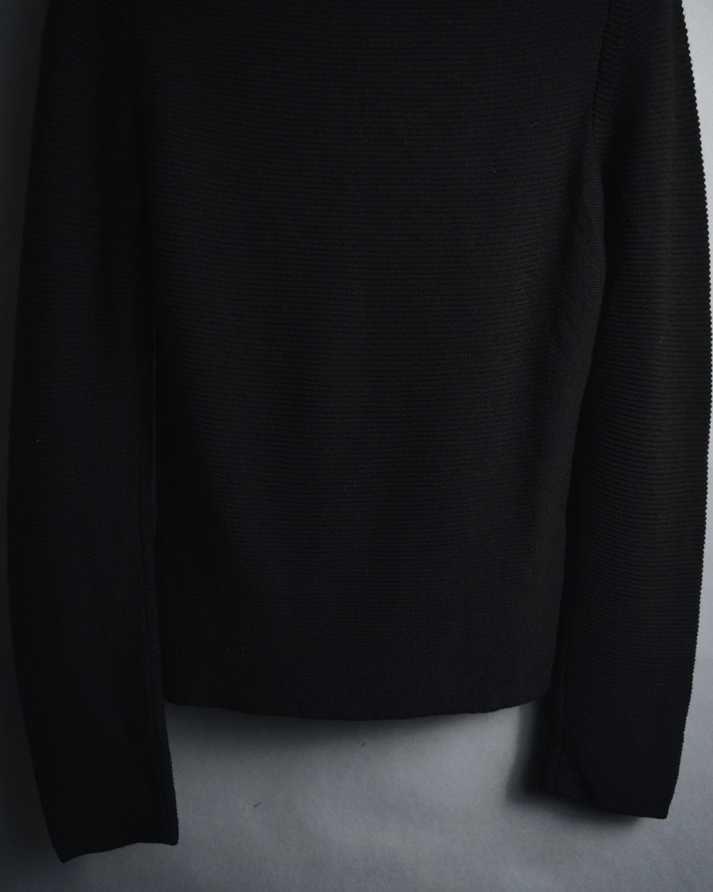 "CELINE" 00’s fine ribbed wool crewneck knit