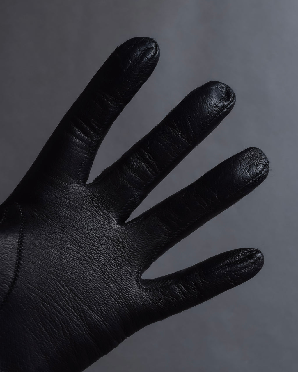 "GUCCI" Horse bit motif fitted leather gloves