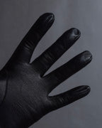 "GUCCI" Horse bit motif fitted leather gloves