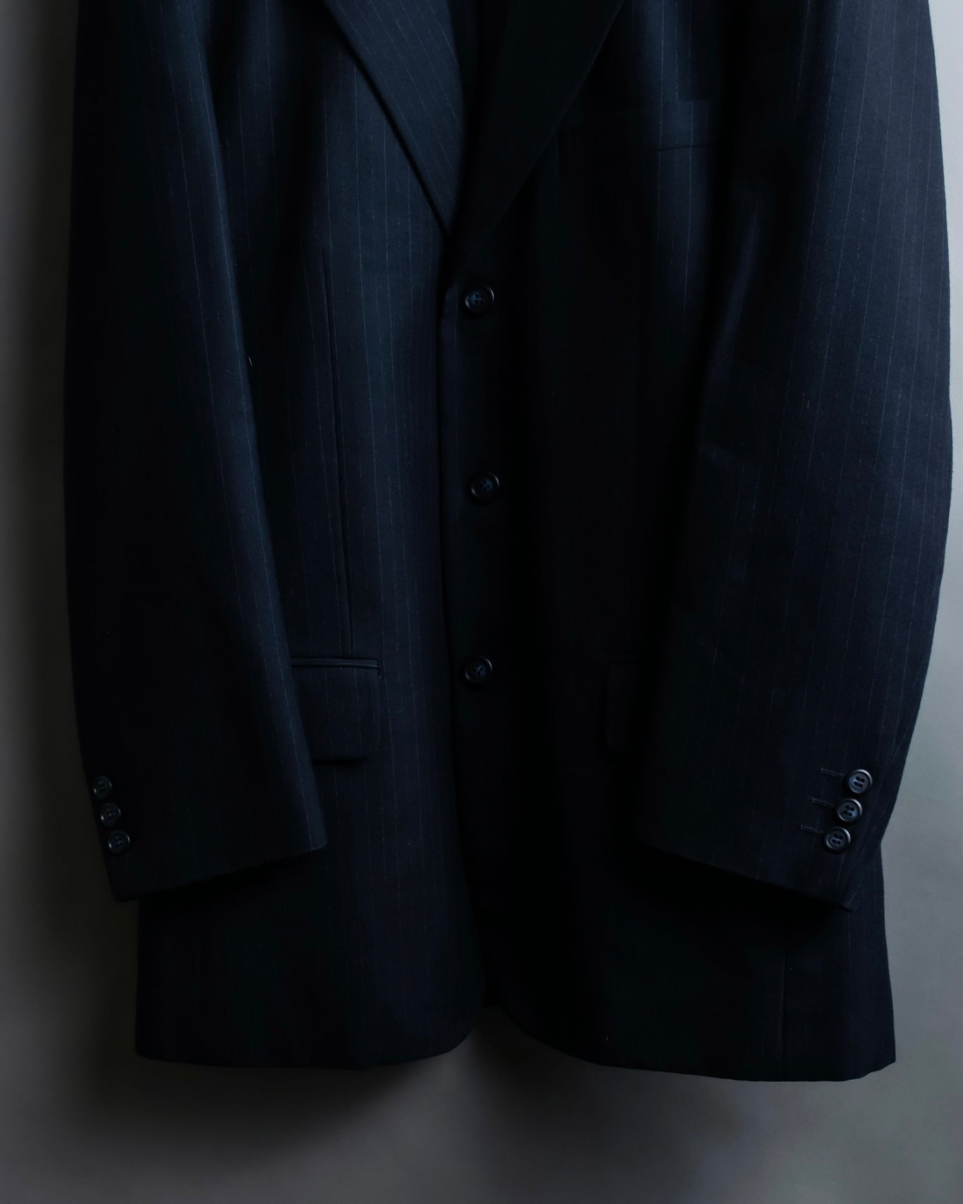 “BALENCIAGA” pinstripe beautiful shape tailored jacket