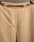 -SPECIAL- “GUCCI” 2015-2022 vintage inspired horsebit striped wool skirt