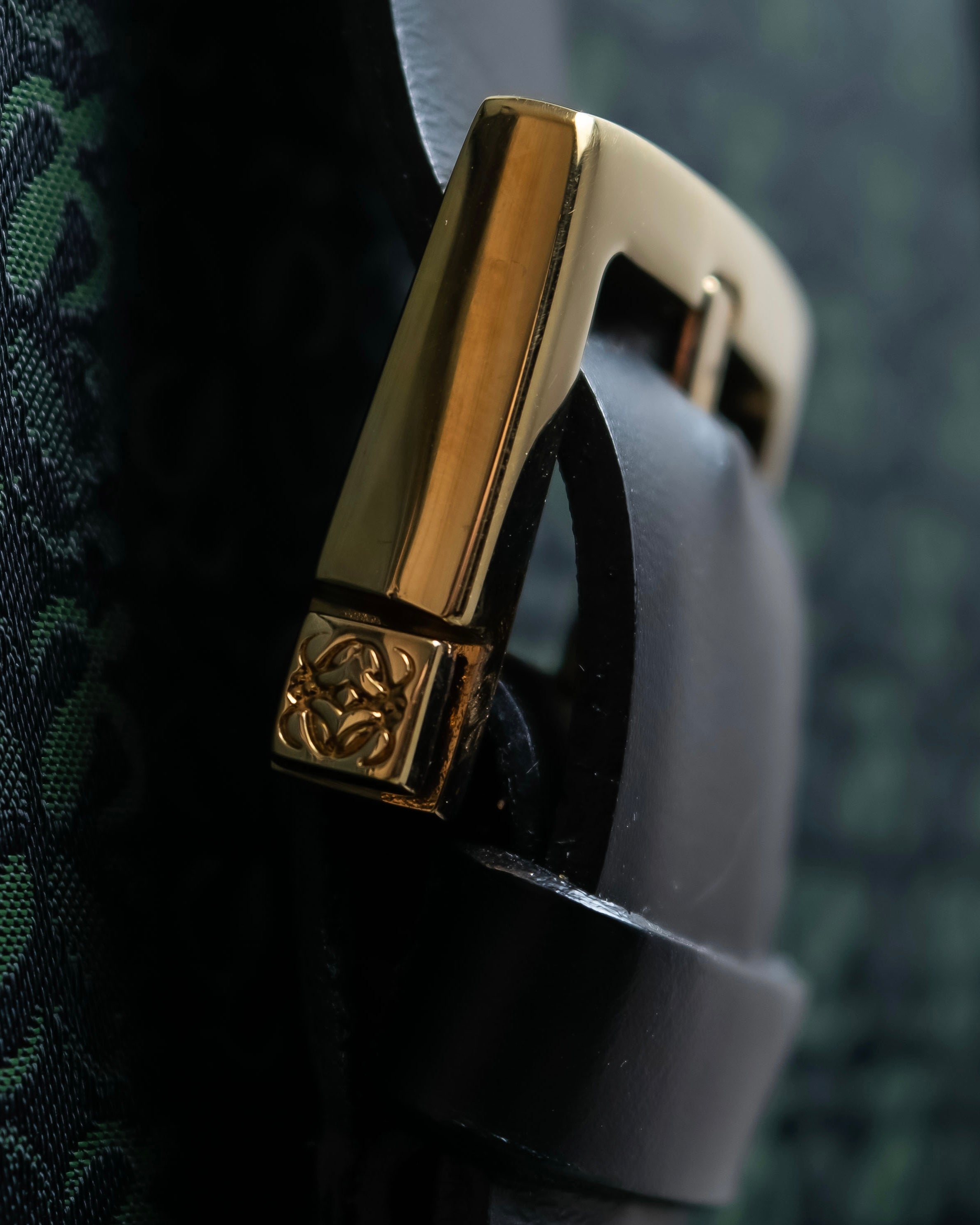 "LOEWE" Anagram pattern combination leather shoulder bag