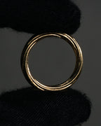 “SAINT LAURENT” Post-2012 twisted minimalist metal ring