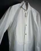 –SPECIAL– "Yves Saint Laurent" 00’s Tuxedo bib-front wing-collar dress shirt