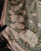 "Salvatore Ferragamo" 90's-00's Elegant floral silk scarf