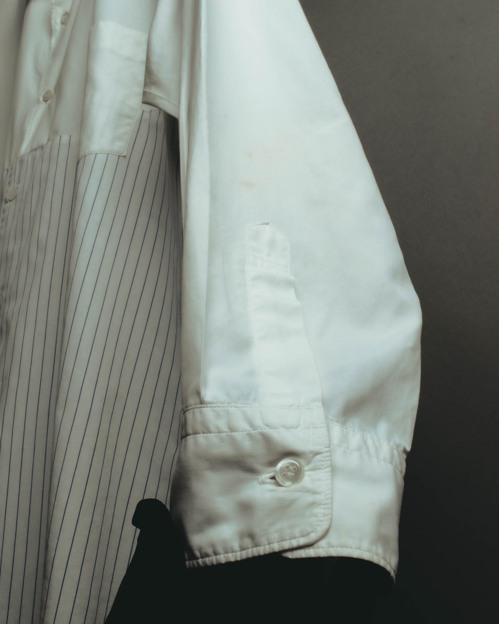 "COMME des GARÇONS HOMME" 90's-00's Patchwork long-sleeve shirt
