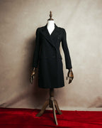 "PRADA" 00's-10's Belted double-breasted wool coat