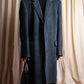 "GIANERANCO FERRE" Angora wool blend long chester coat