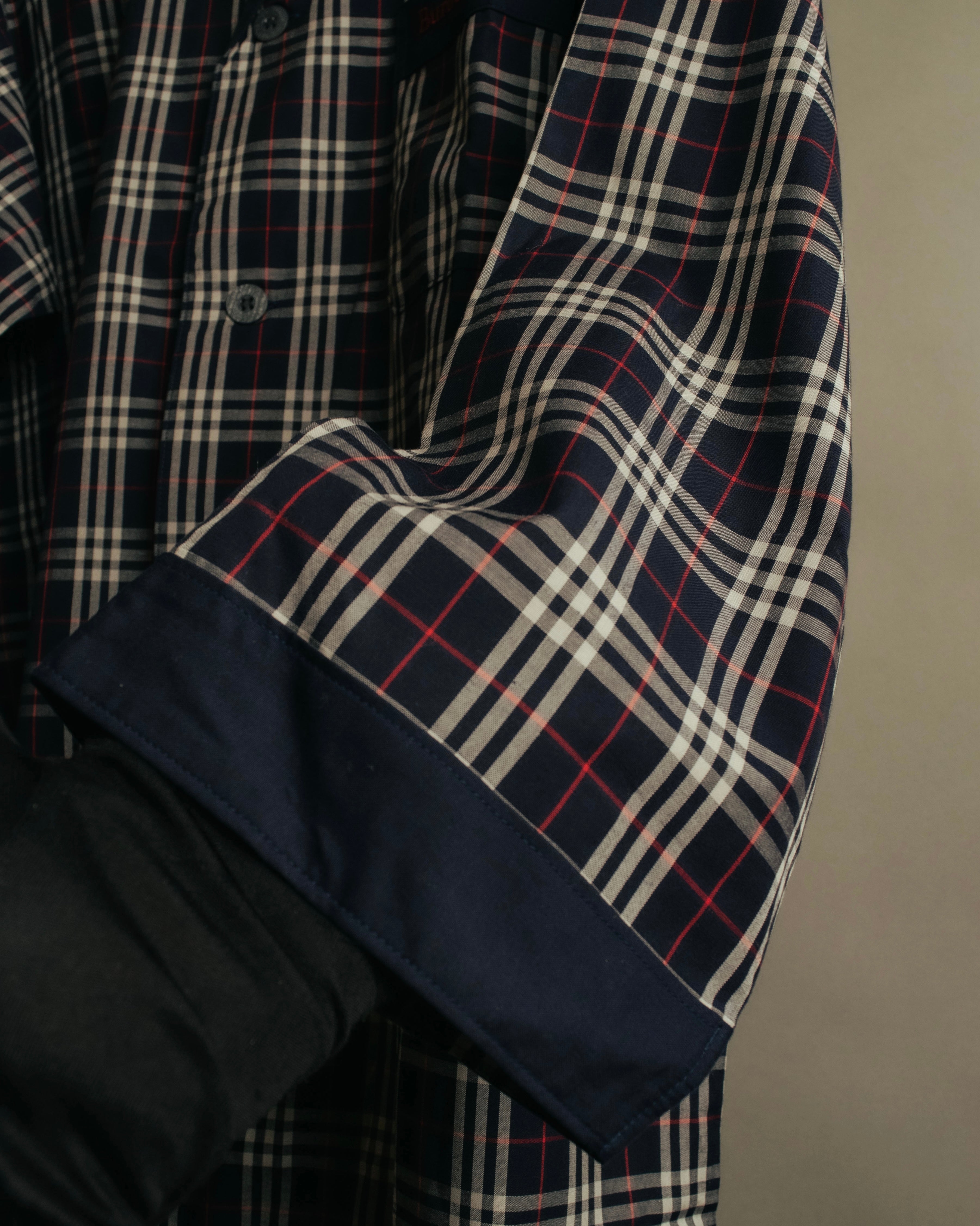 “Burberrys” 1998-1999 house check cotton pajama set