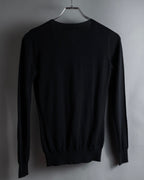 "GUCCI" Embellished v neck jewel knit sweater