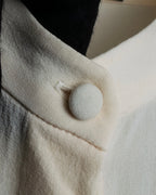 Camisa de seda con bordado en forma de logotipo "Alexandar McQueen" sin cuello