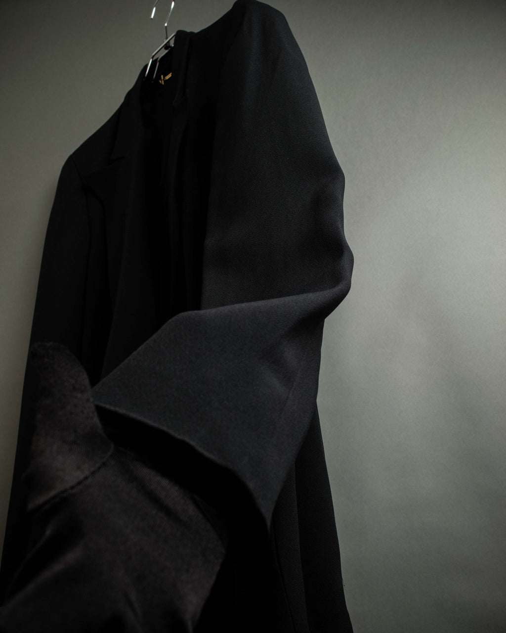 "GUCCI" Three-dimensional lapel design draped tailored jacket