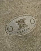 "CELINE" Studs design suede leather shoulder bag