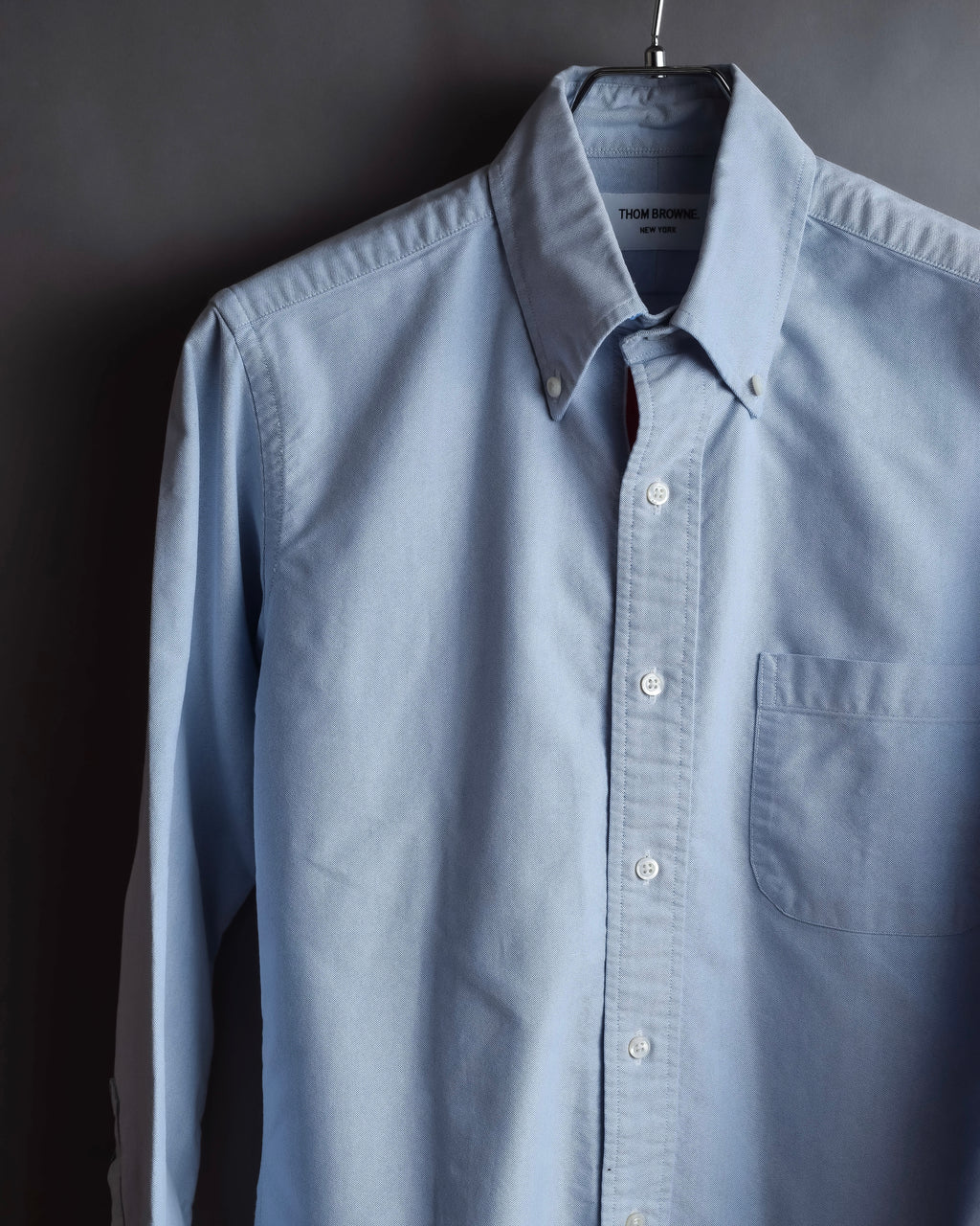 "THOM BROWNE" Hidden tricolor design cotton shirt