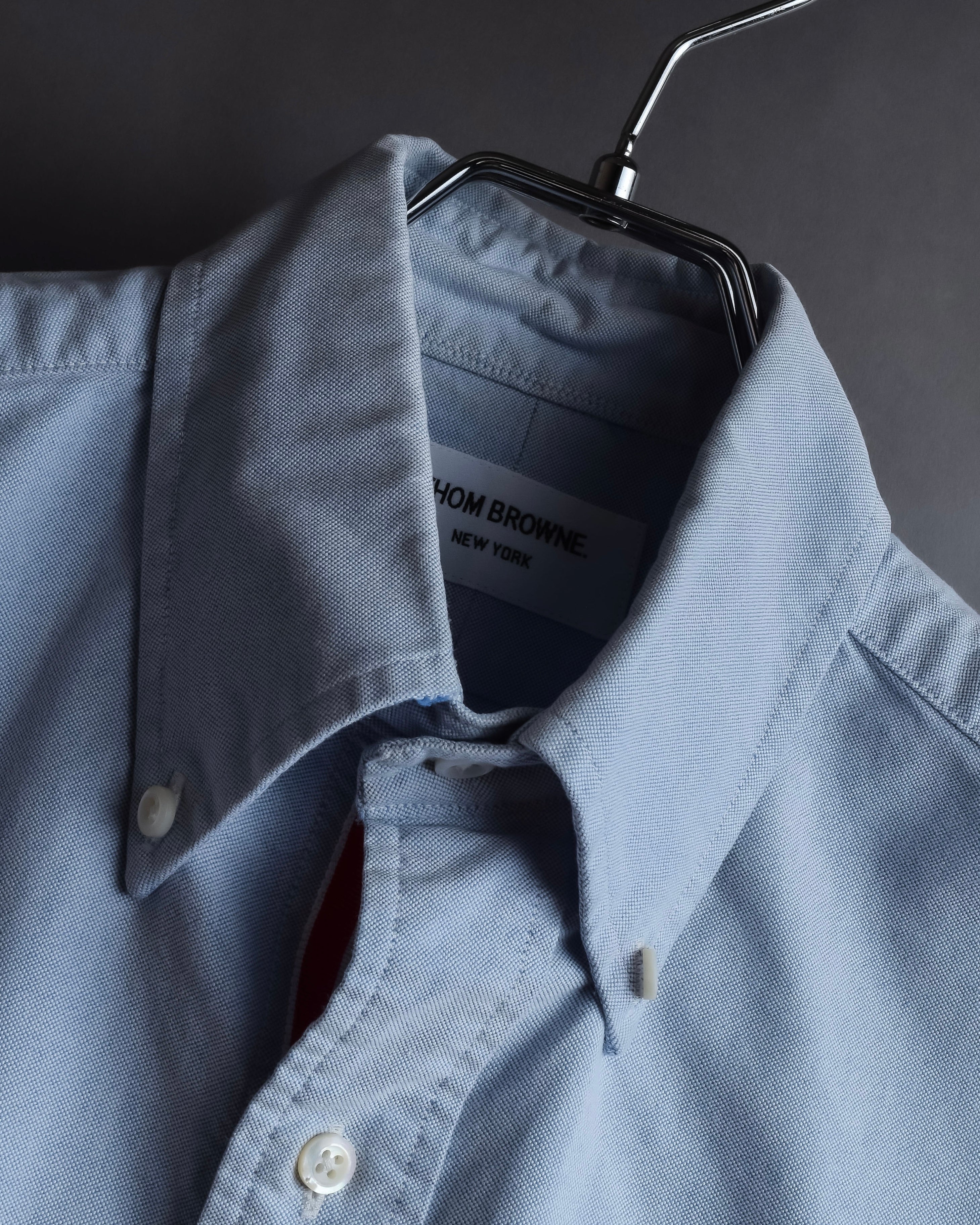 "THOM BROWNE" Hidden tricolor design cotton shirt