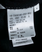 "HELMUT LANG" Fur collar belted long coat