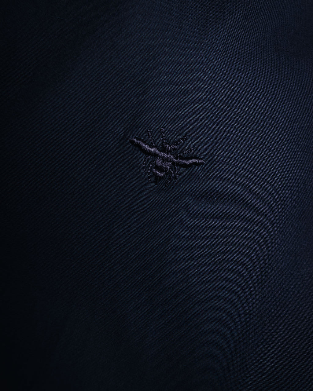 "Dior" 2017 AW Minimal fly-front bee-embroidered shirt