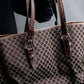 "CELINE" Macadam pattern crocodile switching one handle bag