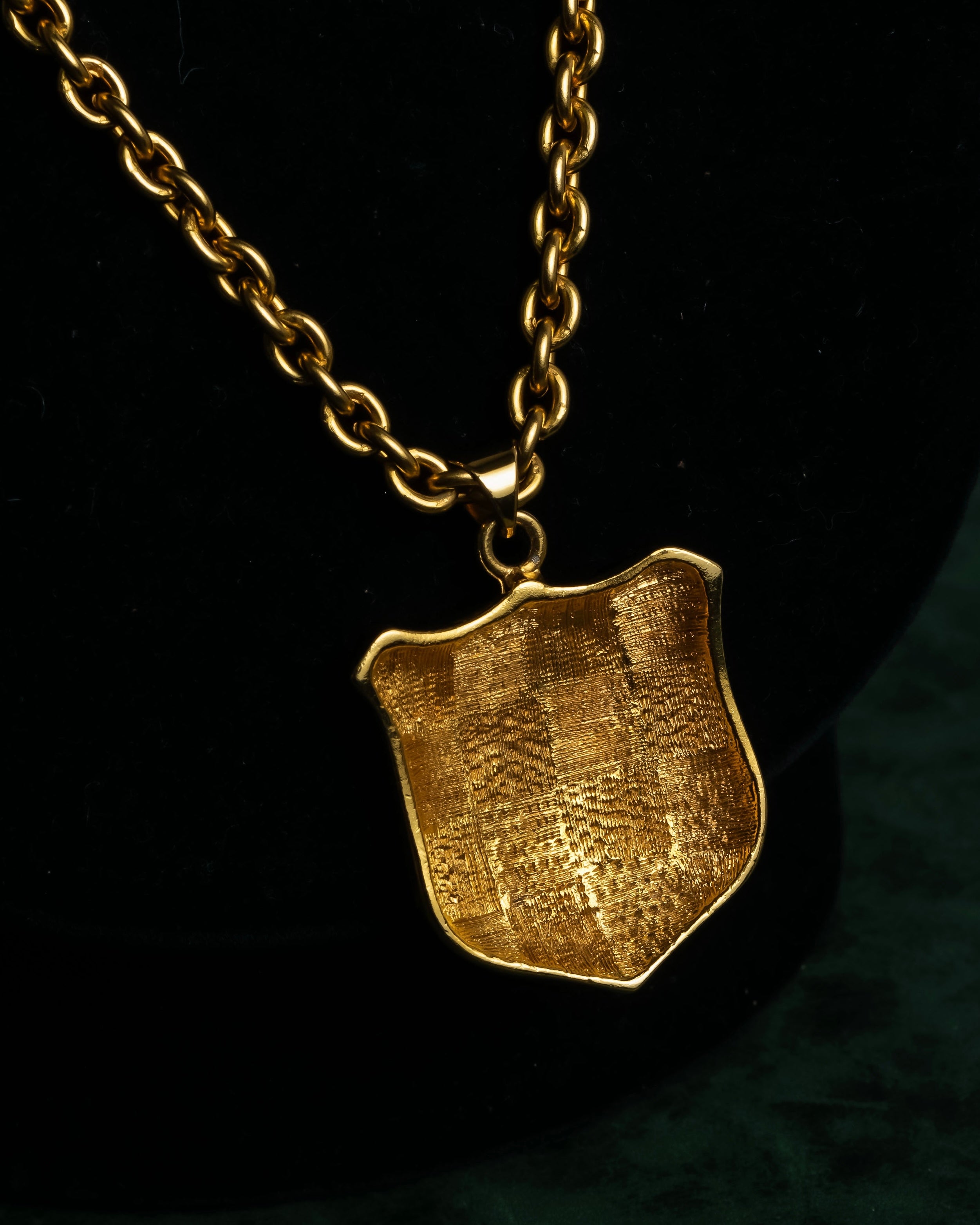 "CELINE" Moon & star top motif gold necklace