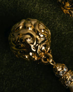 "Yves Saint Laurent" 80's-90's Pearl clip on drop earrings