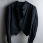 "Y's" No collar cotton short length spencer jacket