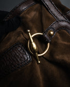 -SPECIAL- “GUCCI” 2005-2008 suede toggle shoulder bag