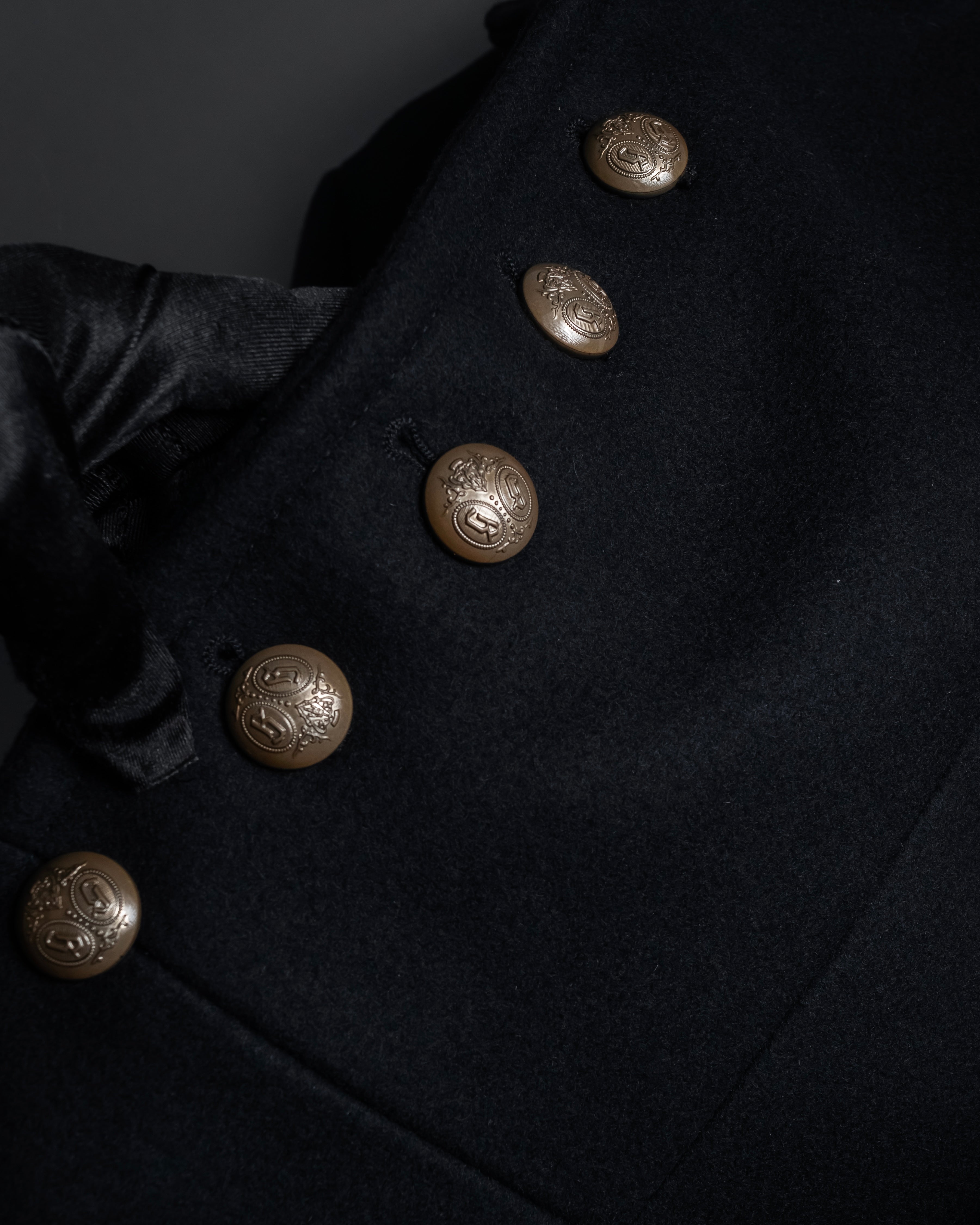 -SPECIAL- "GUCCI" 13'year-14'year Horse riding outfit motif velvet collar jacket