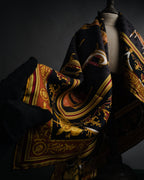 “GUCCI” 90’s-00’s Chair motif silk scarf