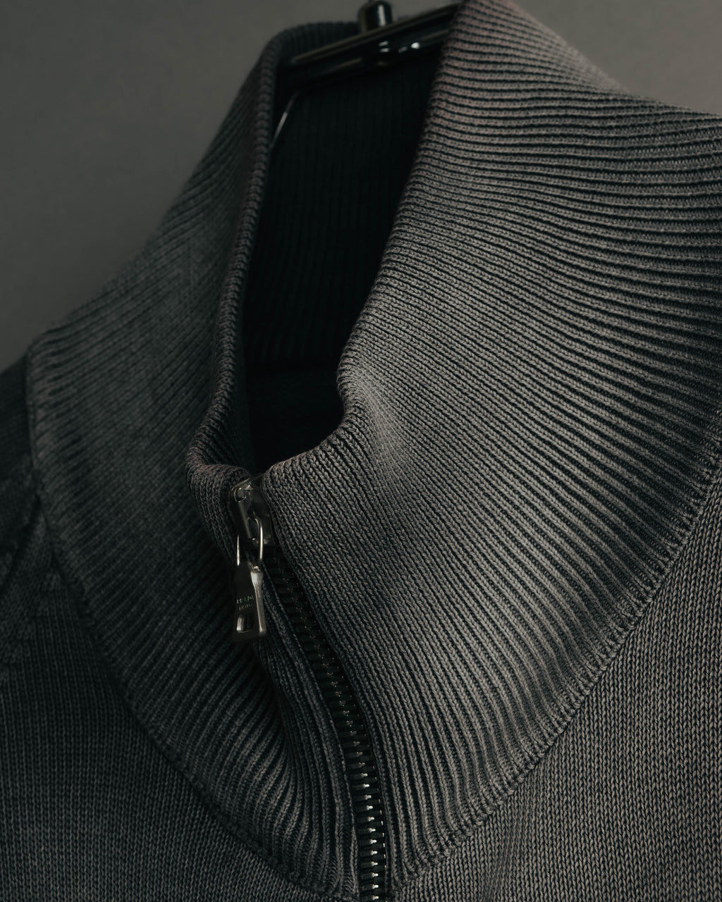 "PRADA" 90's-00's Minimal cotton zip cardigan