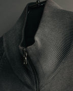 "PRADA" 90's-00's Minimal cotton zip cardigan