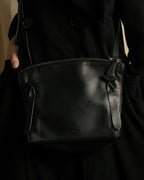 "JIL SANDER" Hill model gently curved leather shoulder bag