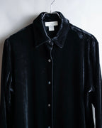 "EXPRESS" Beautiful glossy regular color velour shirt