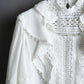 "ISABEL MARANT" Lace knit frill docking sheer blouse