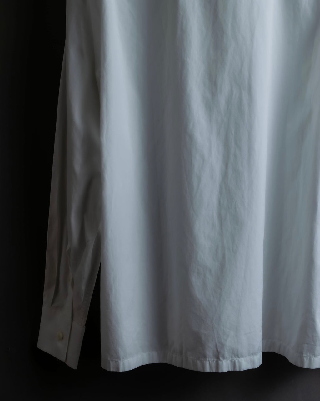 "VALENTINO" Stud detail collar white cotton shirt