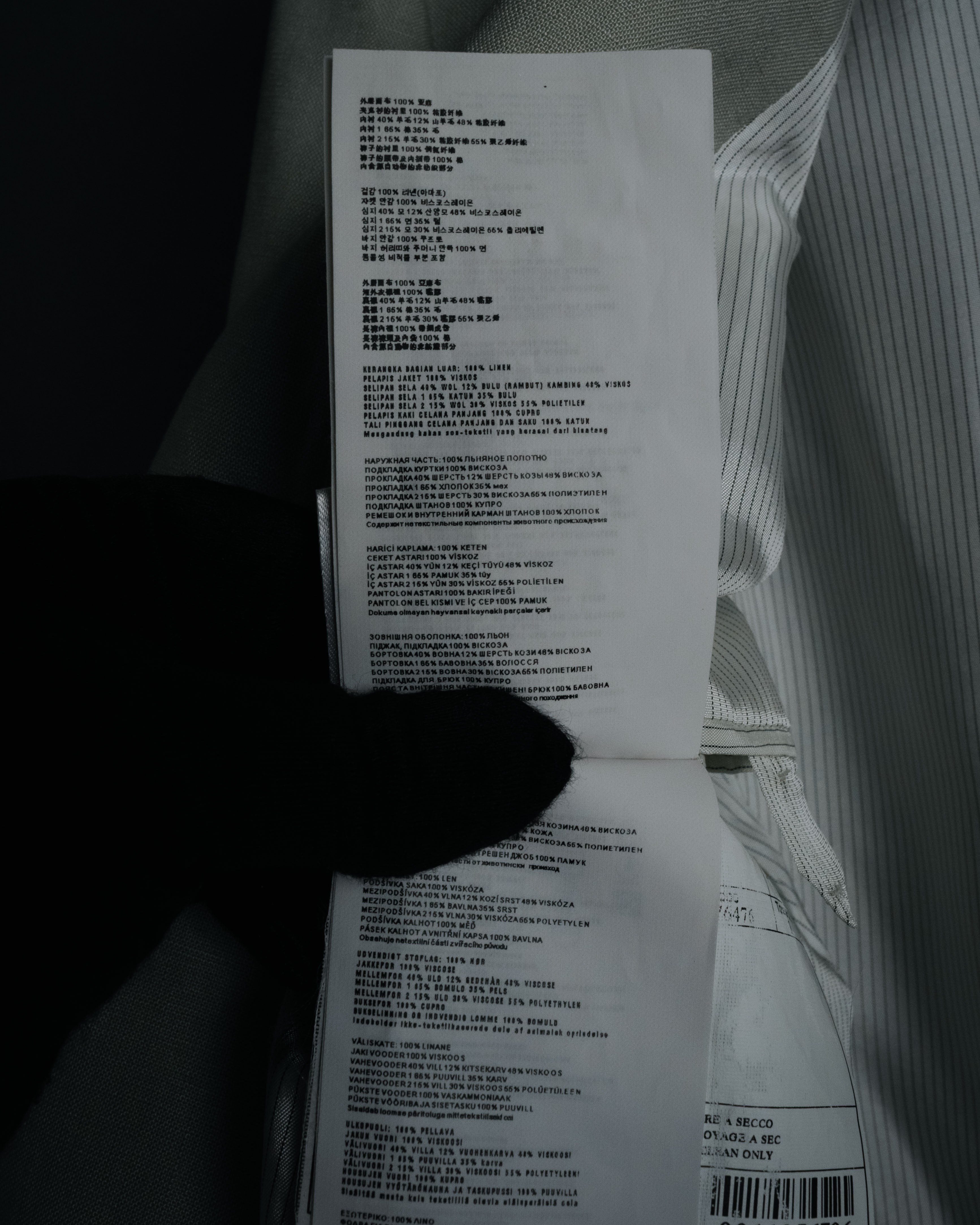 “PRADA” 10’s Linen tailored suit set