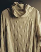 "Alexander McQueen" 90's-00's Sculptural ribbed turtleneck wool knit sweater