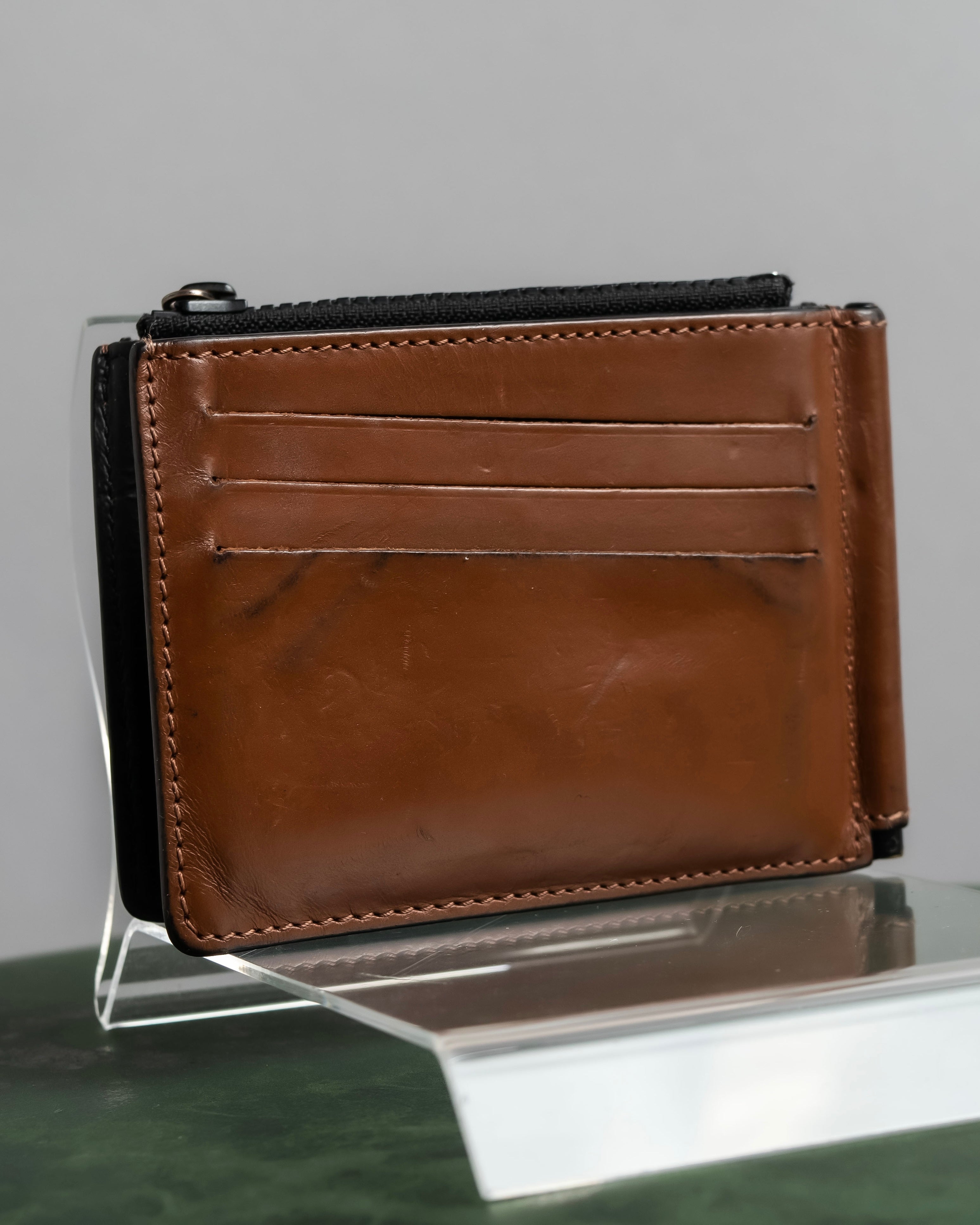 "MAISON MARGIELA" 4-tag design leather money clip