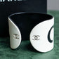 "CHANEL" COCO mark spell engraved bangle