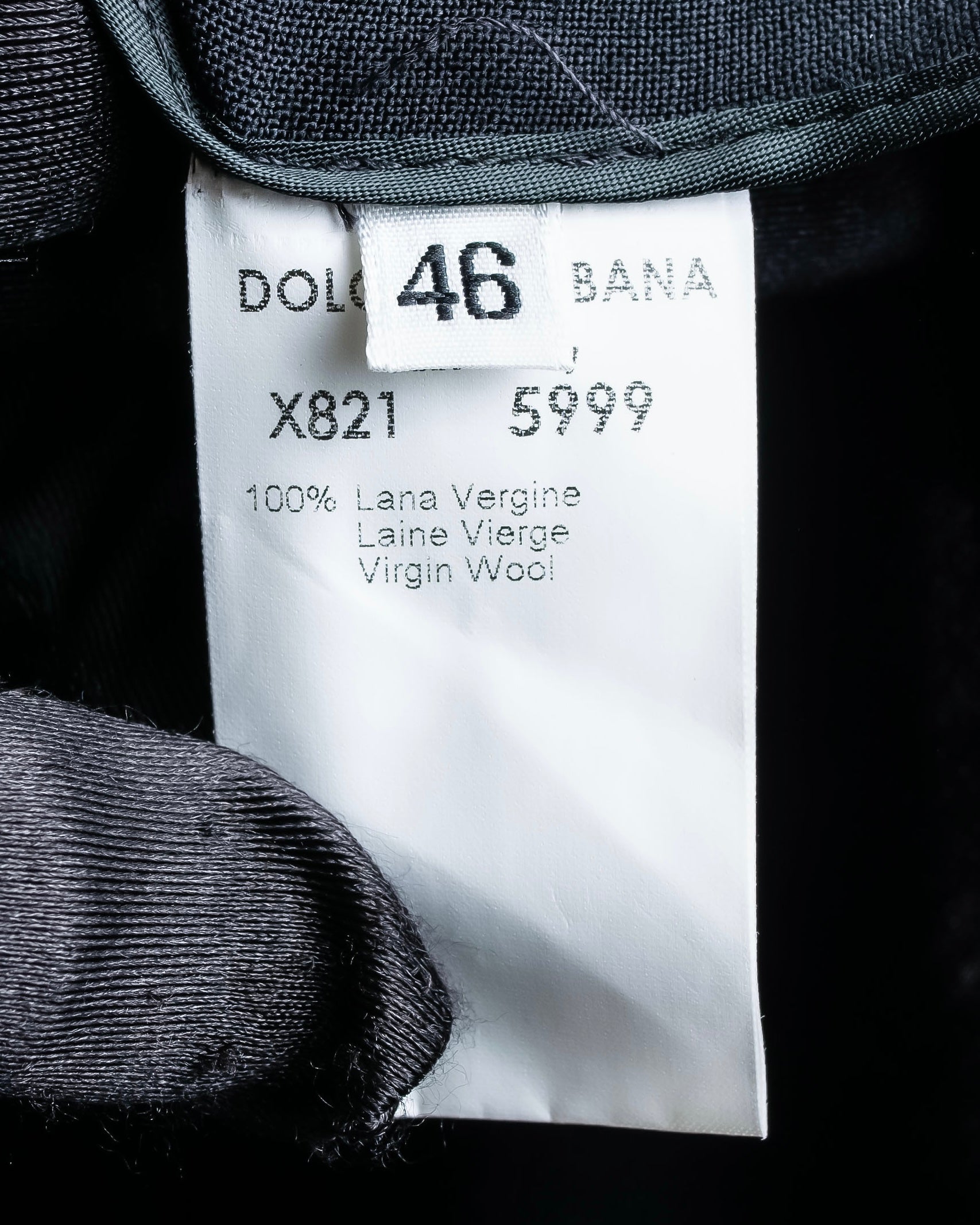 "DOLCE &amp; GABBANA" Waist shape wool soutien collar jacket