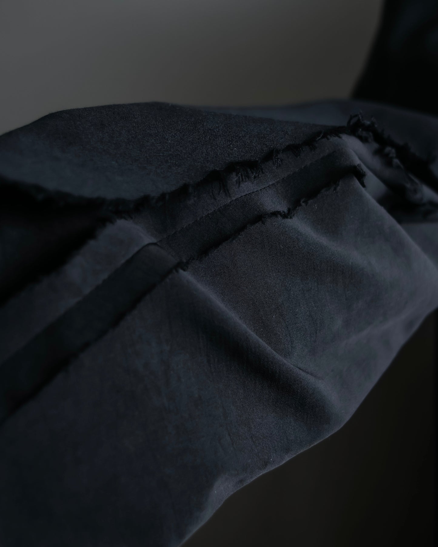 "B Yohji Yamamoto" Inside-out design super long shirt coat