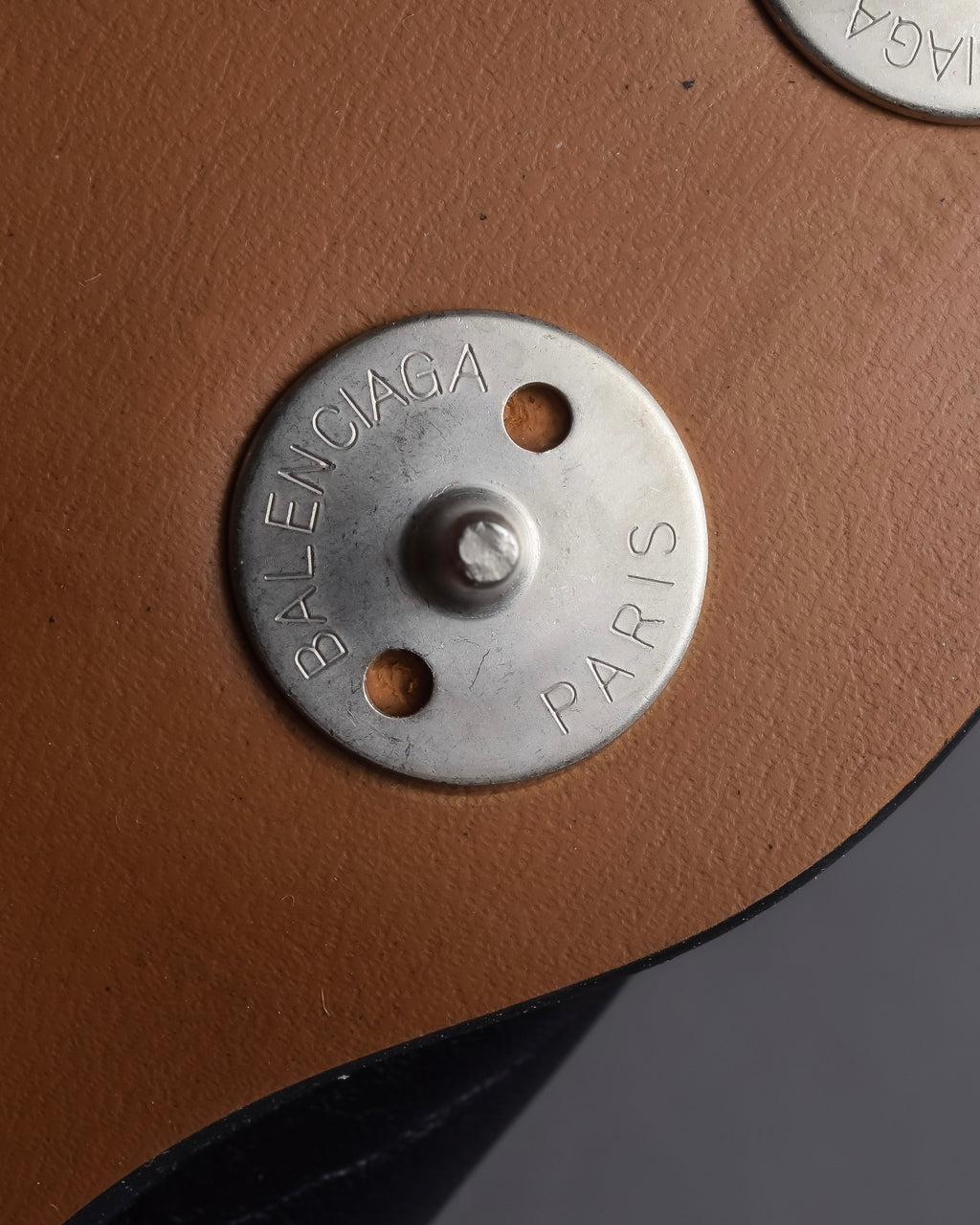 "BALENCIAGA" Two-tone fringe design leather golf shoes