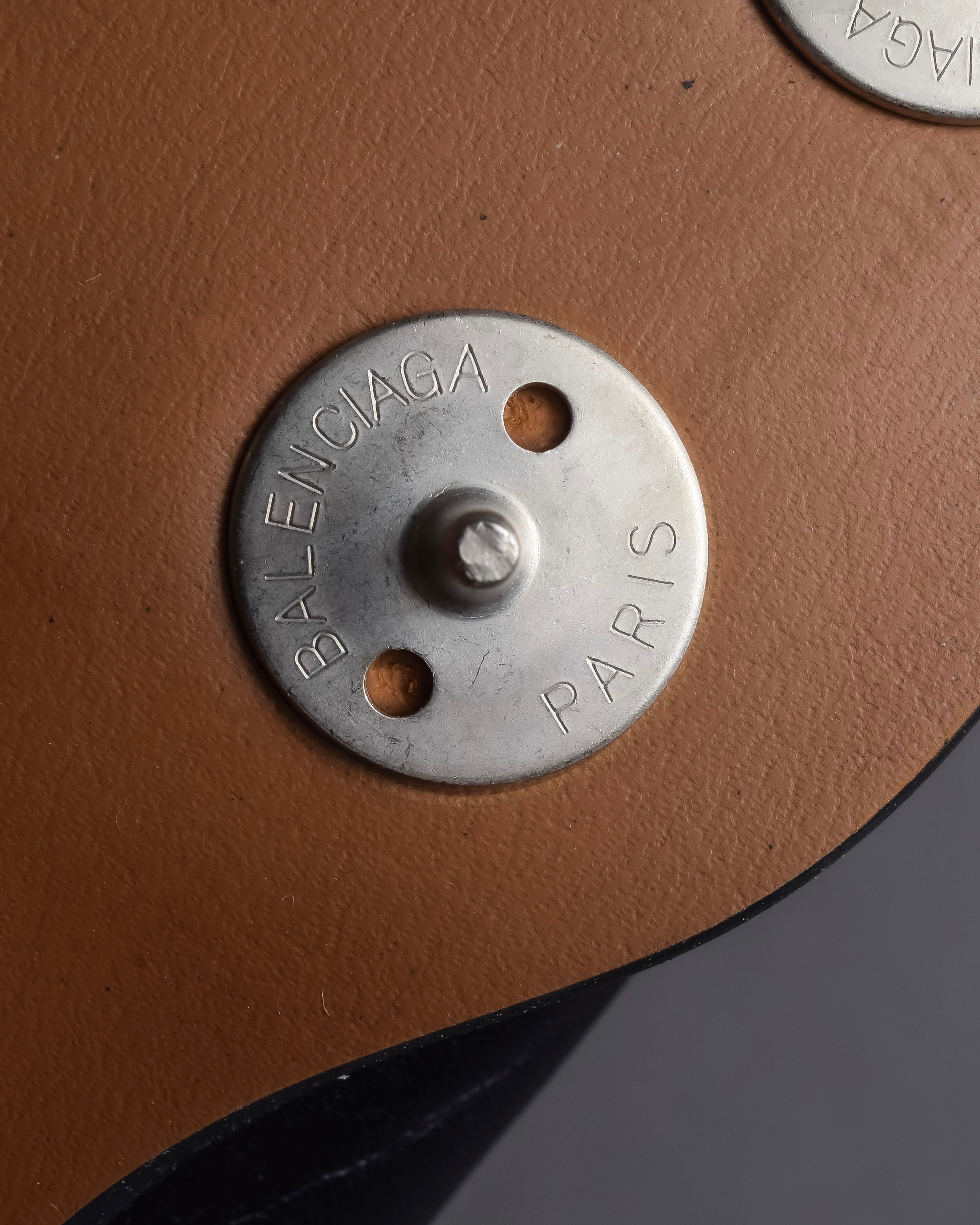 "BALENCIAGA" Two-tone fringe design leather golf shoes