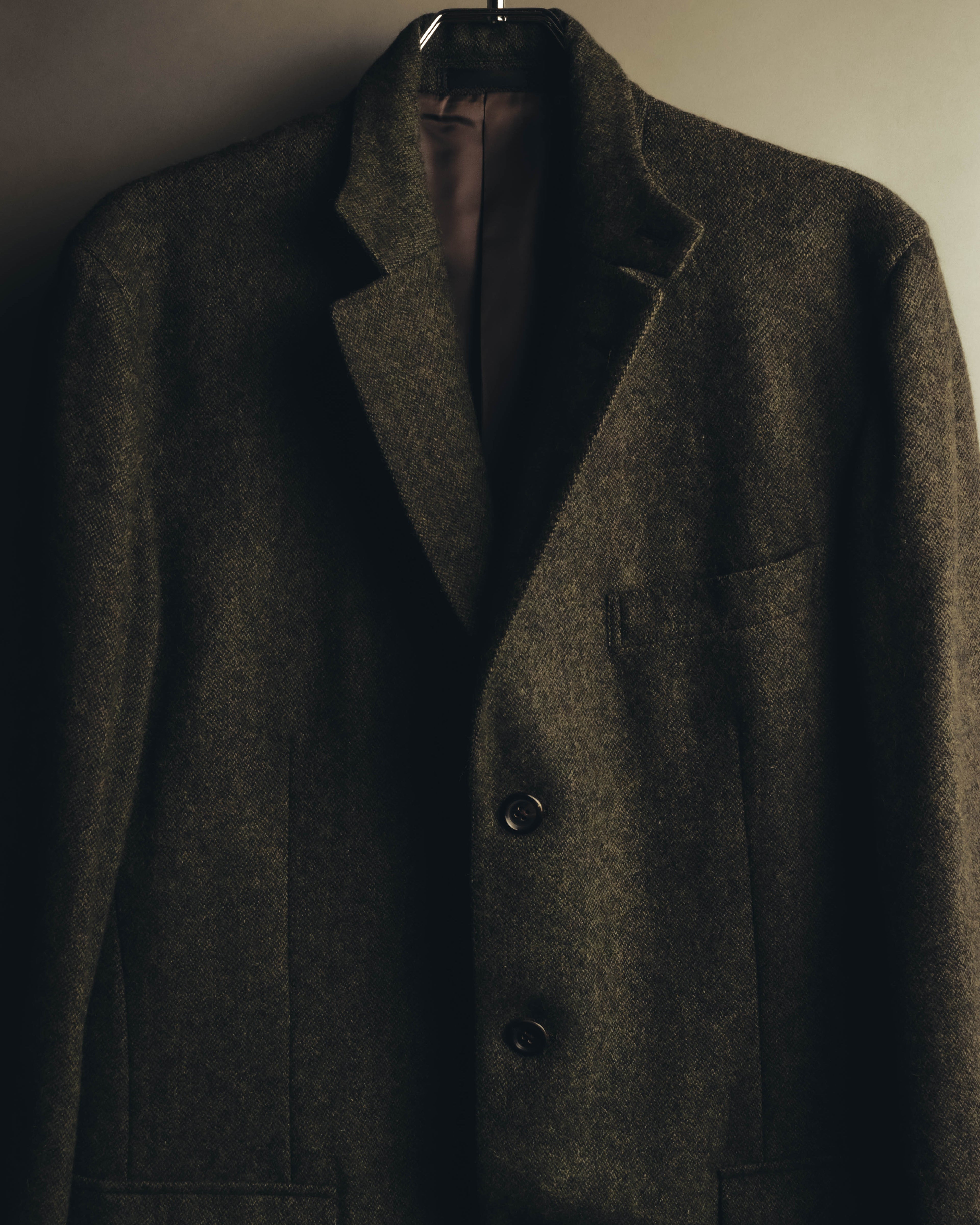 "BURBERRY LONDON" 00's-10's Classic wool tweed coat