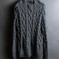 "JEAN PAUL GAULTIER" Cable knit design hooded pullover