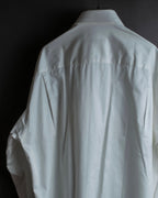"GUCCI" Slightly glossy cotton white shirt