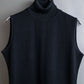 "VERSACE" High neck design sleeveless knit pullover