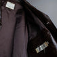 "Vintage 100% cow leather oversized tailored jacket"