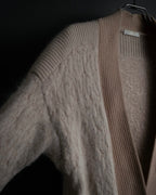 "Chloe" Angora mix standing up long cardigan